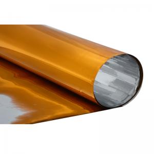 Mylar Gold Metallized PET Plastic Wrapping Film Roll