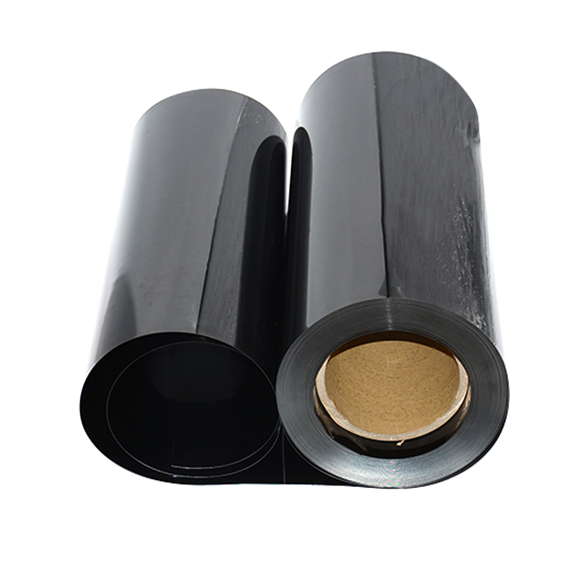 0.3mm Black Color Vinyl Film Plastic Mirror Reflective Mylar Film PP Sheet In Roll