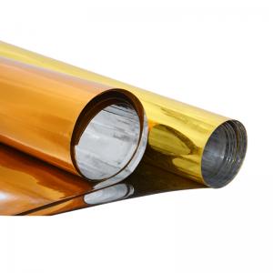 120 Micron Mylar Film High gloss Gold Metallized PET Film Rolls For Thermoforming