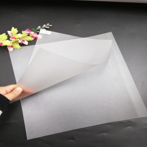 High Quality 0.5mm Frosted Plastic PET Thin Sheet  For Printing  Business Card  Or Clothing Tags