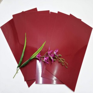Hot Sale  350 micron Old Rose  Polyester PET Plastic  Film Sheet  For Decorating  wall panels
