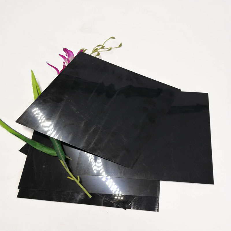 Hot Sale 1.0mm Black High Gloss Hard Polyester Plastic Sheet For Furniture Decor