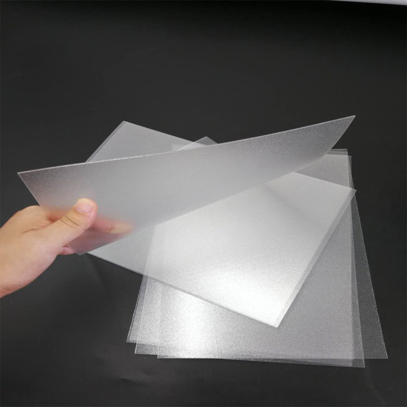 Hot Sale 1.0mm Flexible Waterproof Transparent Frosted Polyester PET Plastic Sheet Film For Folding Box