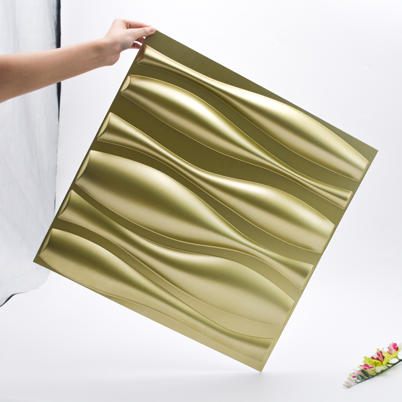 Soundproofing Plastic PVC Material Decorative Wall Panel 1mm thickness 3D Wall Panels For Interior Decor