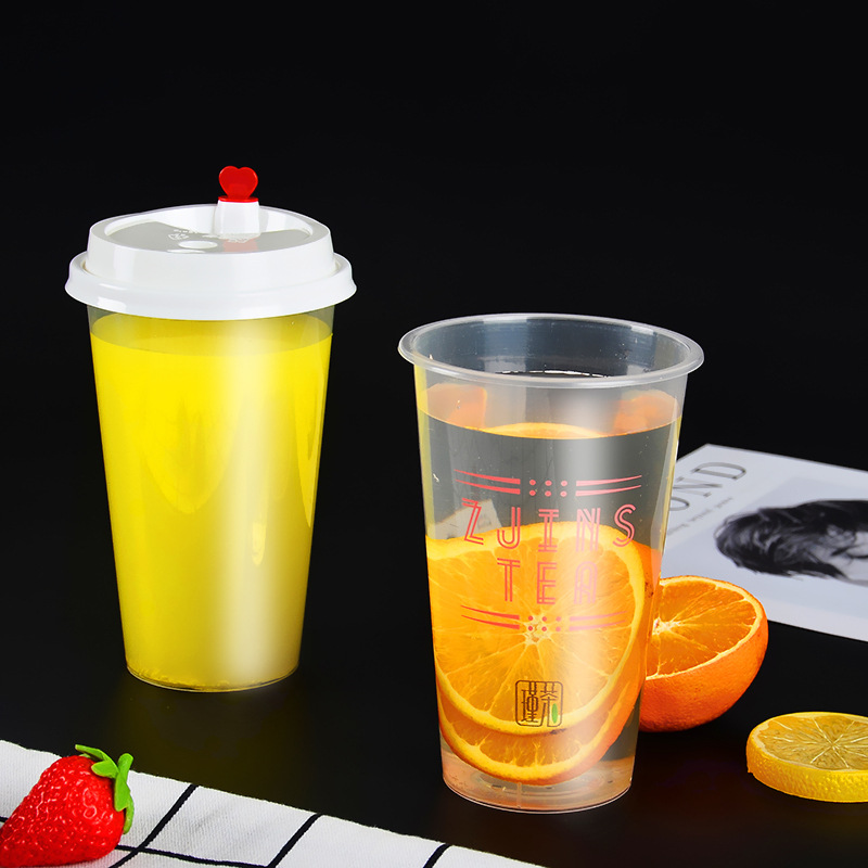 Food Grade 16oz Custom Plastic Clear PET Blister Cup For Juice