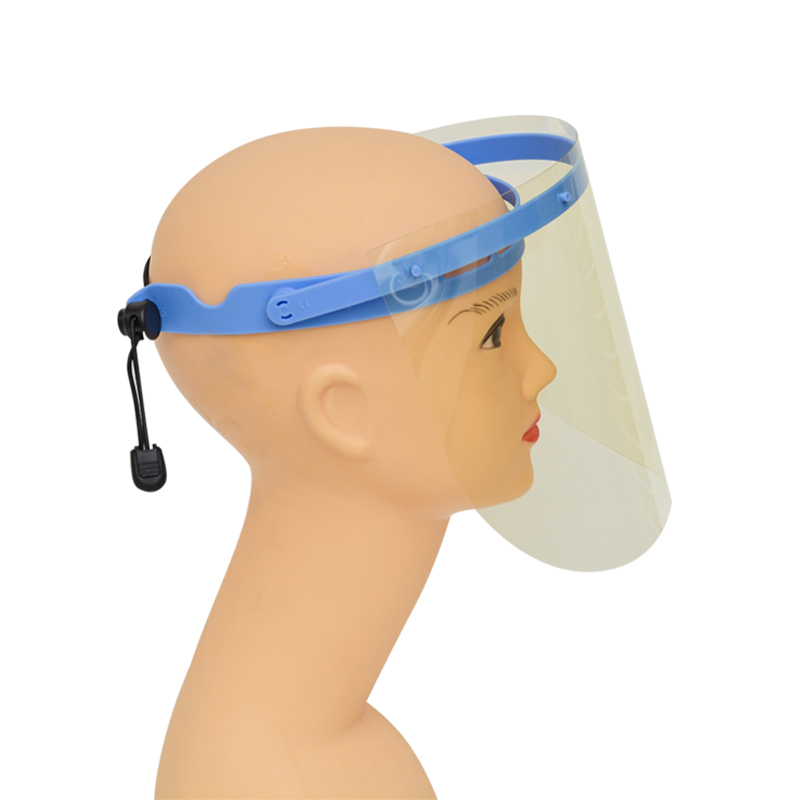 0.35mm Anti UV Adjustable Anti-fog Full Face Protective PET Face Shield