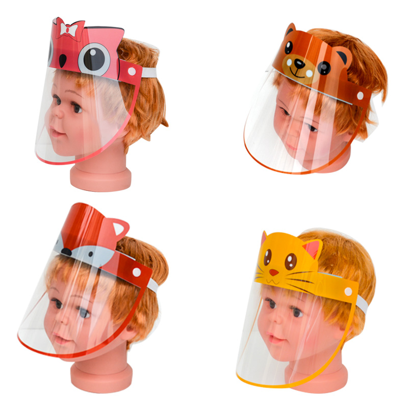 Anti Fog Disposable Kids Animal Safety Elastic Band Children Face Shield