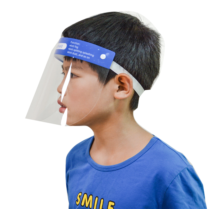Anti Fog Transparent PPE Safety Protection Baby Faceshield Kids Face Shield Guard