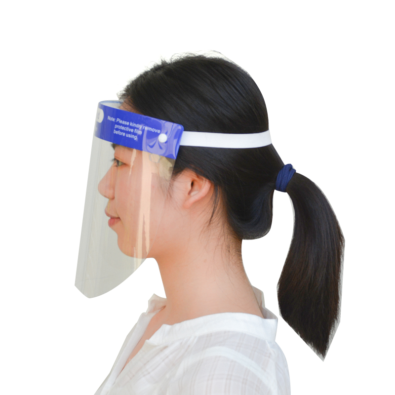 Custom Clear Adult Anti-dust Anti Splash Plastic Protective Face Shield Full Face Faceshield