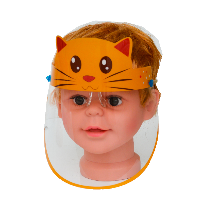 0.3mm Kids Light Custom Face Guard Plastic Face Shield Antifog With Glasses