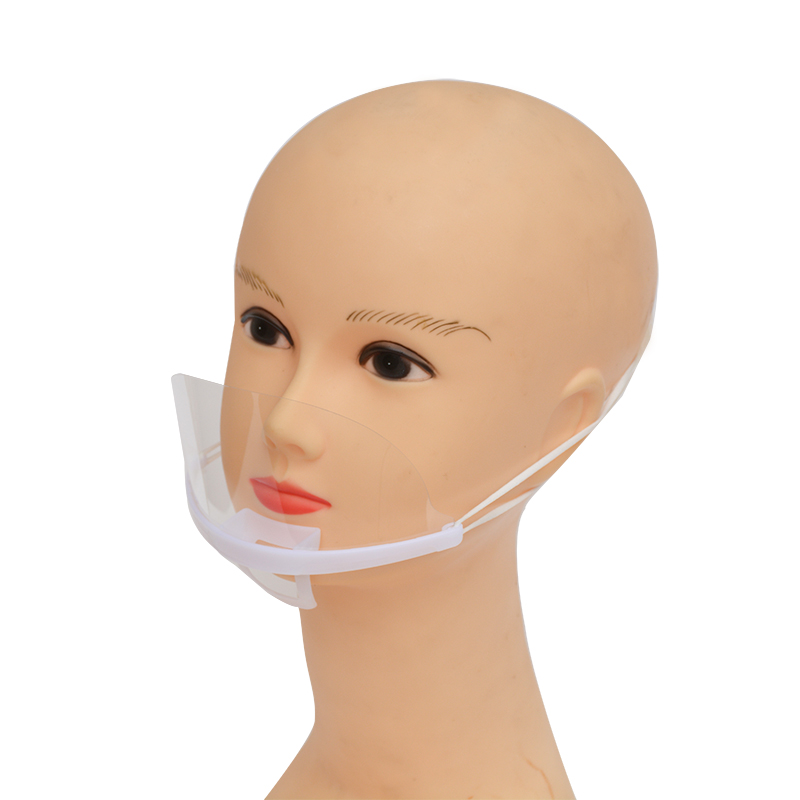Factory Price Catering Protective Cover Mouth And Nose Shield Mouth Shield Plastic Transparent