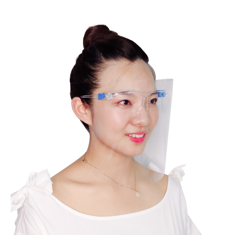Fashion Full Cover Plastic Clear Visors Plastic Eye Shield Antifog Faceshield Glasses