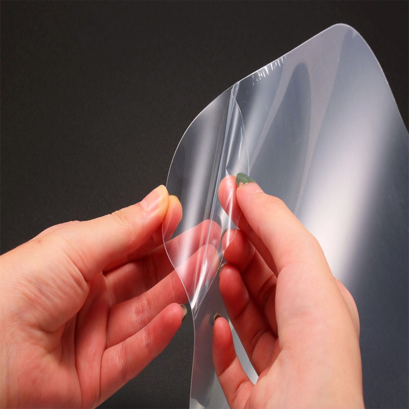 Transparent Shield OEM Anti Splash Reusable Face Protection Visor PET Film Face Shield With Glasses