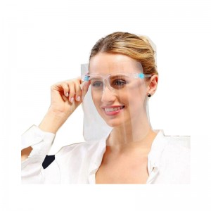 Christmas Winter Transparent Anti Fog Face Shield Visor Transparent Full Face Shields With Transparent Glass Frames