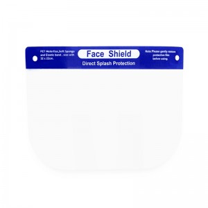 En166 Custom Logo Reusable Full Facial Visor Transparent Face Shield Sponge